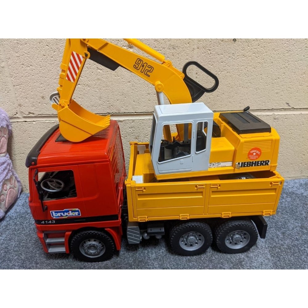 Bruder Dump Truck and excavator